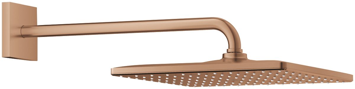 Grohe Rainshower Mono 310 Cube deszczownica 31 cm kwadratowa z ramieniem ściennym brushed warm sunset 26564DL0