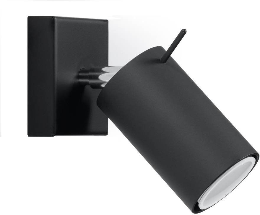 Sollux Lighting Ring kinkiet 1x40W czarny SL.0091