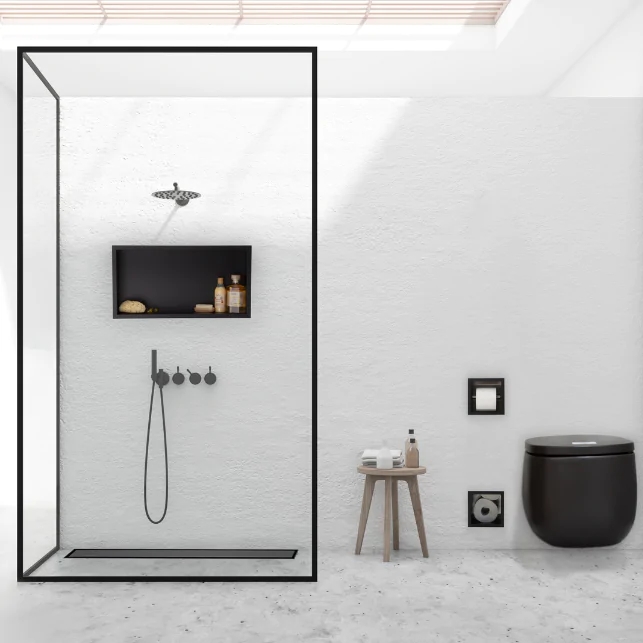 Balneo Duplex Next Black odpływ liniowy 110 cm czarny BLK110N