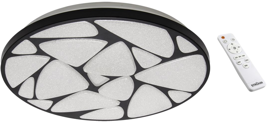 Strühm Mineral plafon 1x48 W czarny 03726