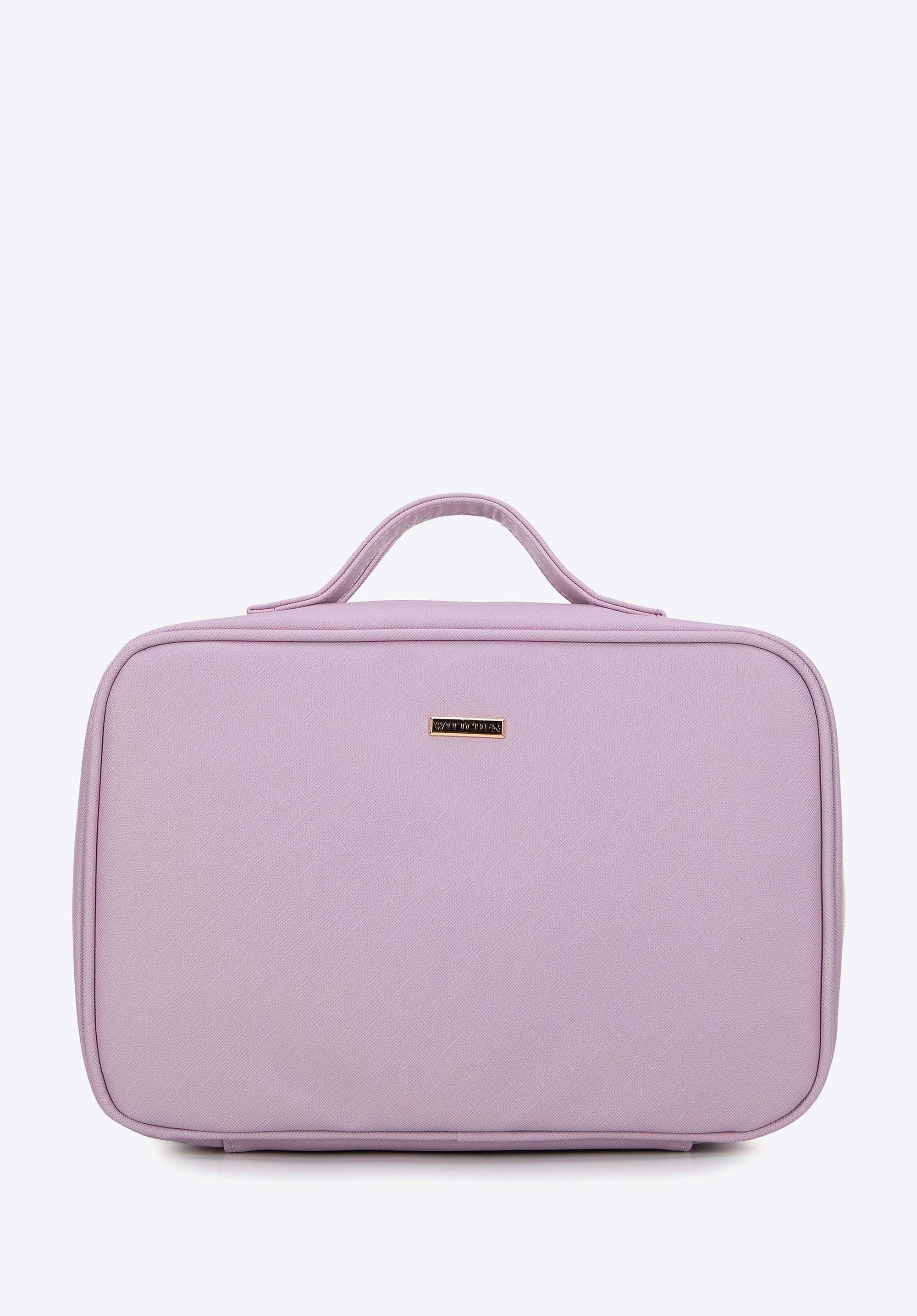 Damska kosmetyczka z ekoskóry fioletowa