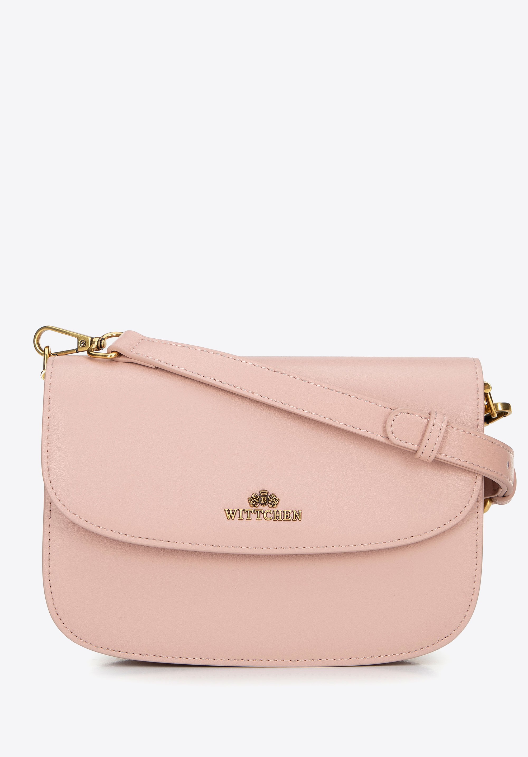 Damska crossbody ze skóry naturalnej różowa