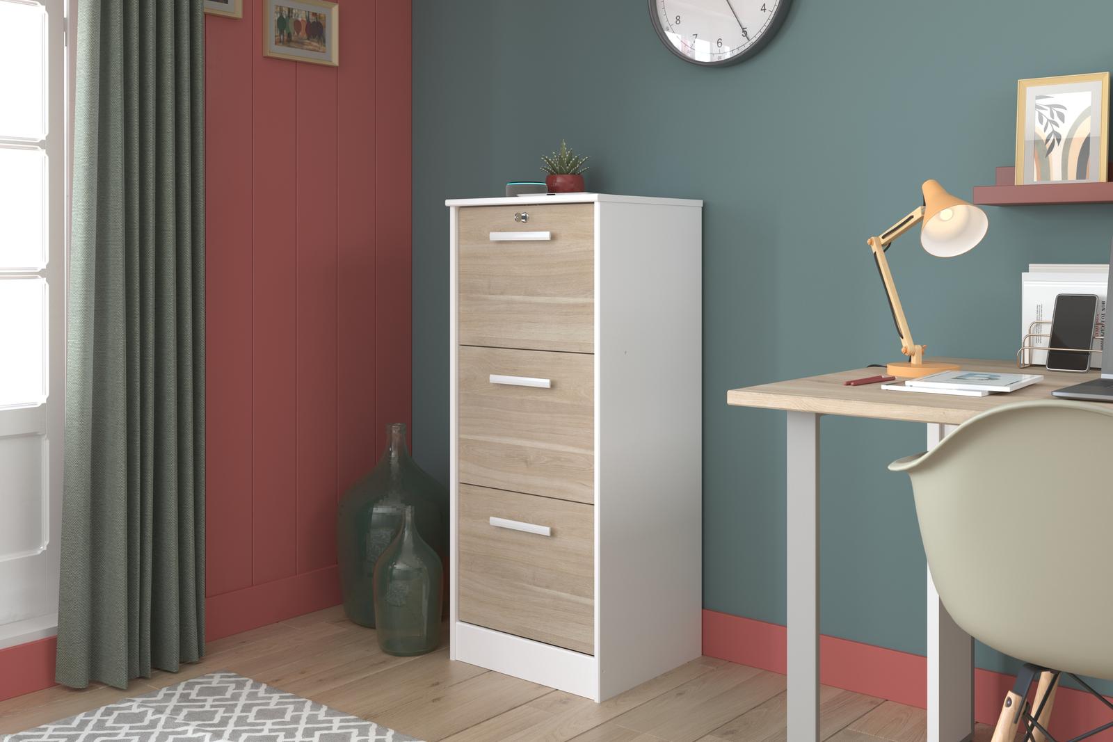 Komoda biurowa Milo mała dąb