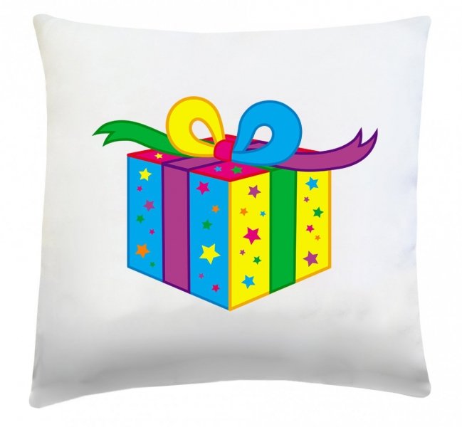 Poduszka świąteczna 40x40 wz. Prezent