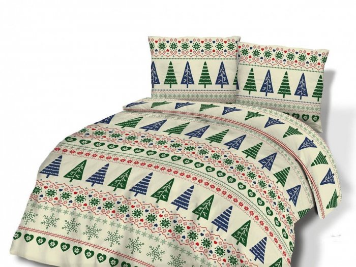 Pościel flanelowa, gruba FLANELA 180x200 wz. 31477/2 kolekcja FlaneLOVE