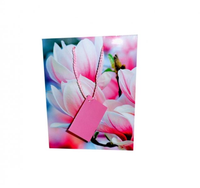 Ozdobne opakowanie, torebka na prezent 18x24cm wz. Flower 001