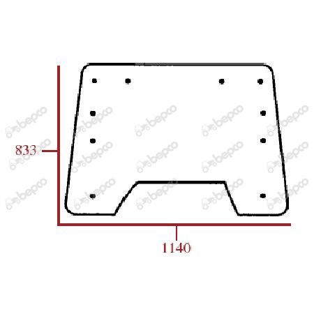 Szyba przednia New Holland TM FIAT M CASE 4004-4