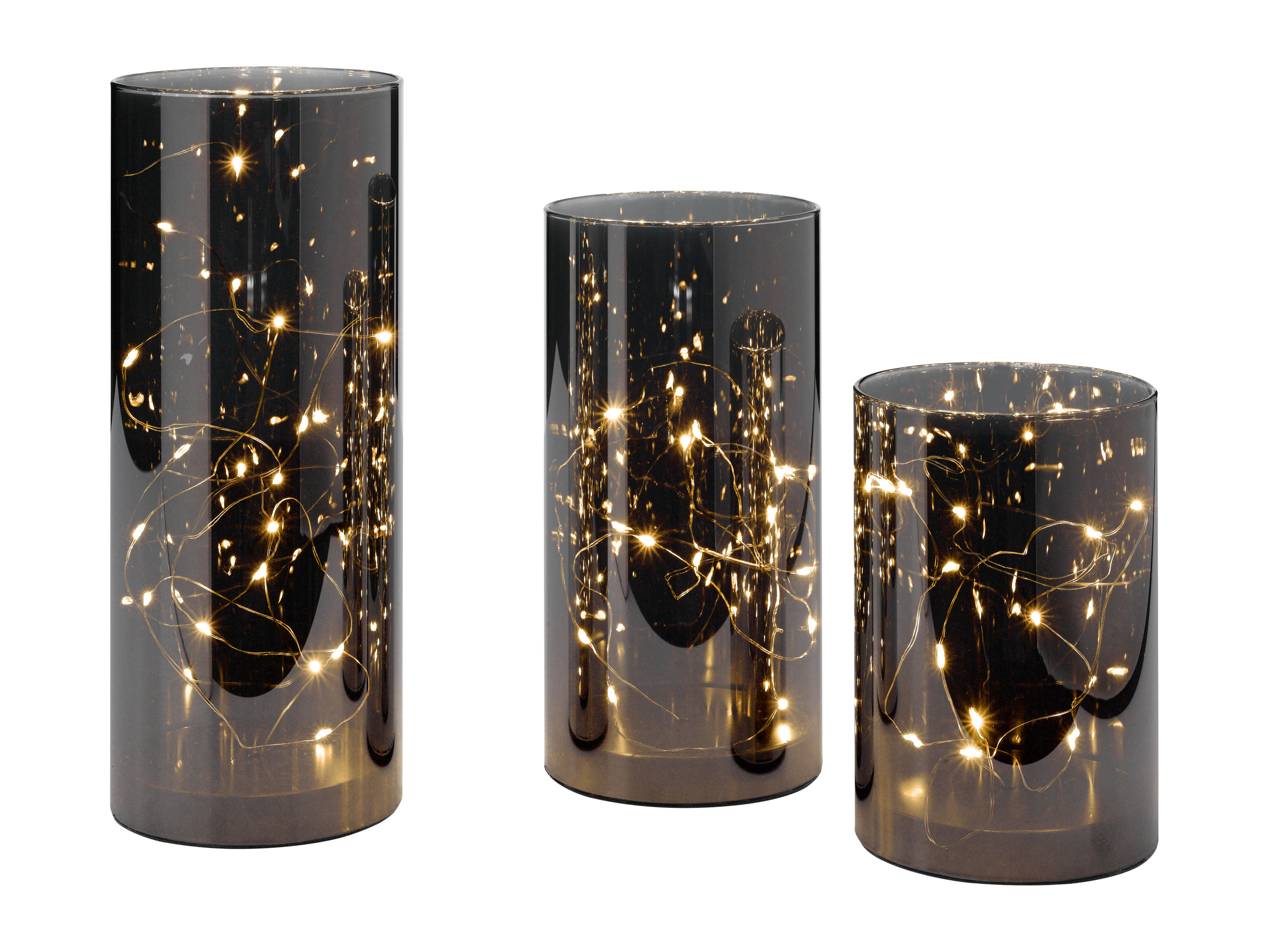 Livarno home Lampiony zimowe Led, 3 sztuki Lampion