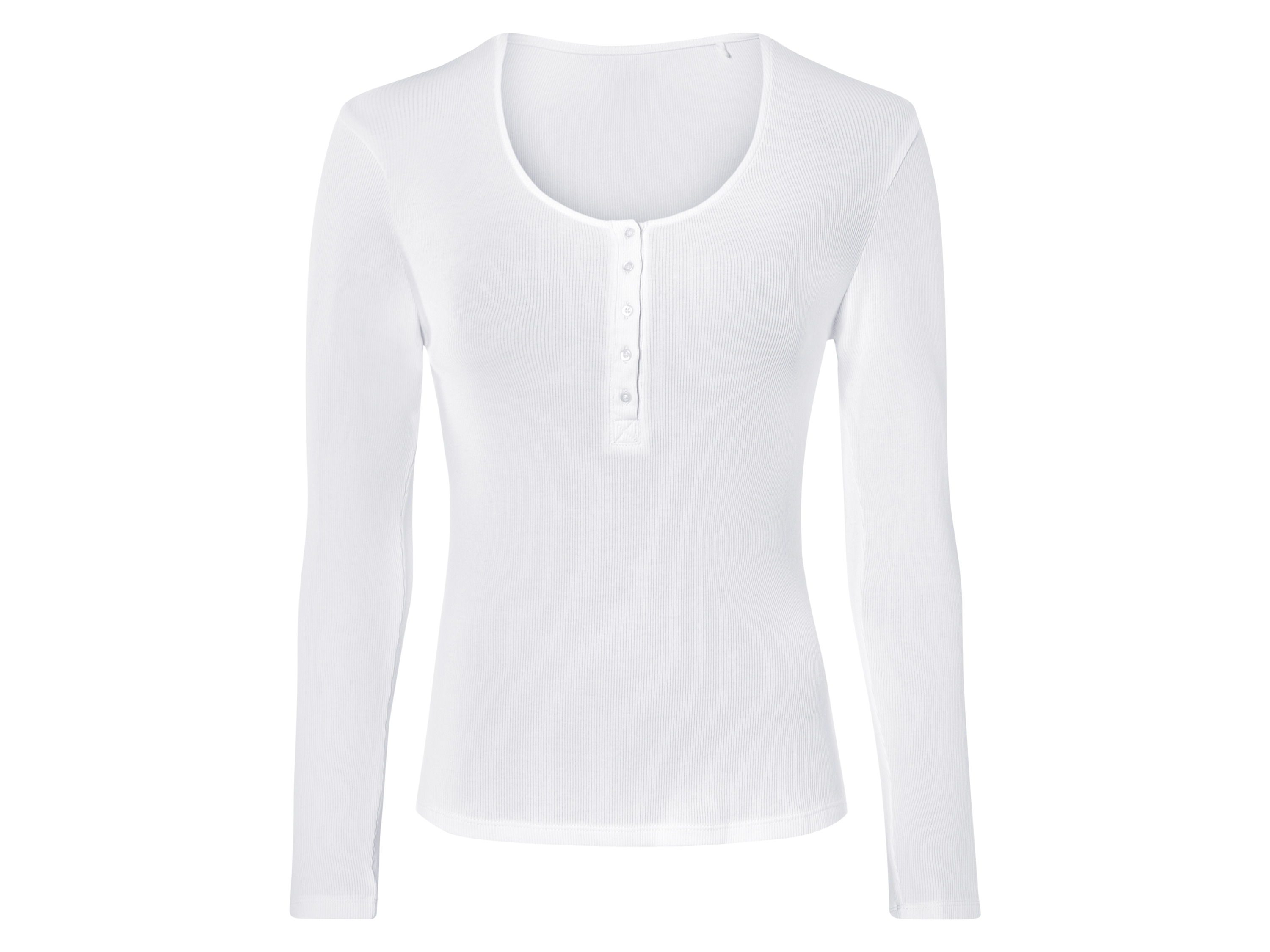 esmara Koszulka damska z długim rękawem Biały, L44/46