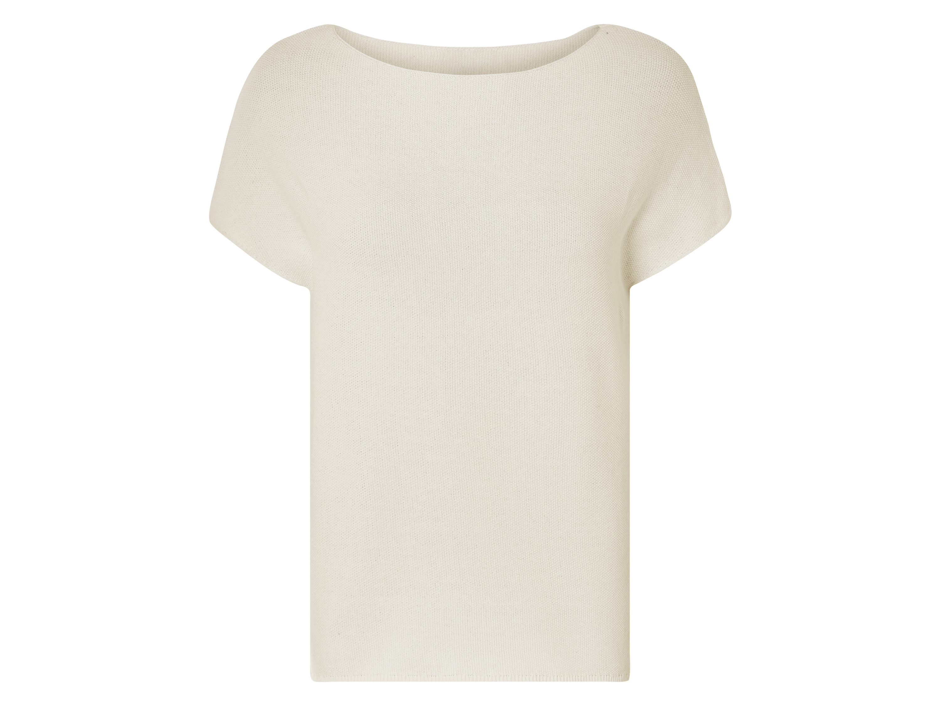 esmara Sweterkowa bluzka damska z bawełny Biały, L44/46