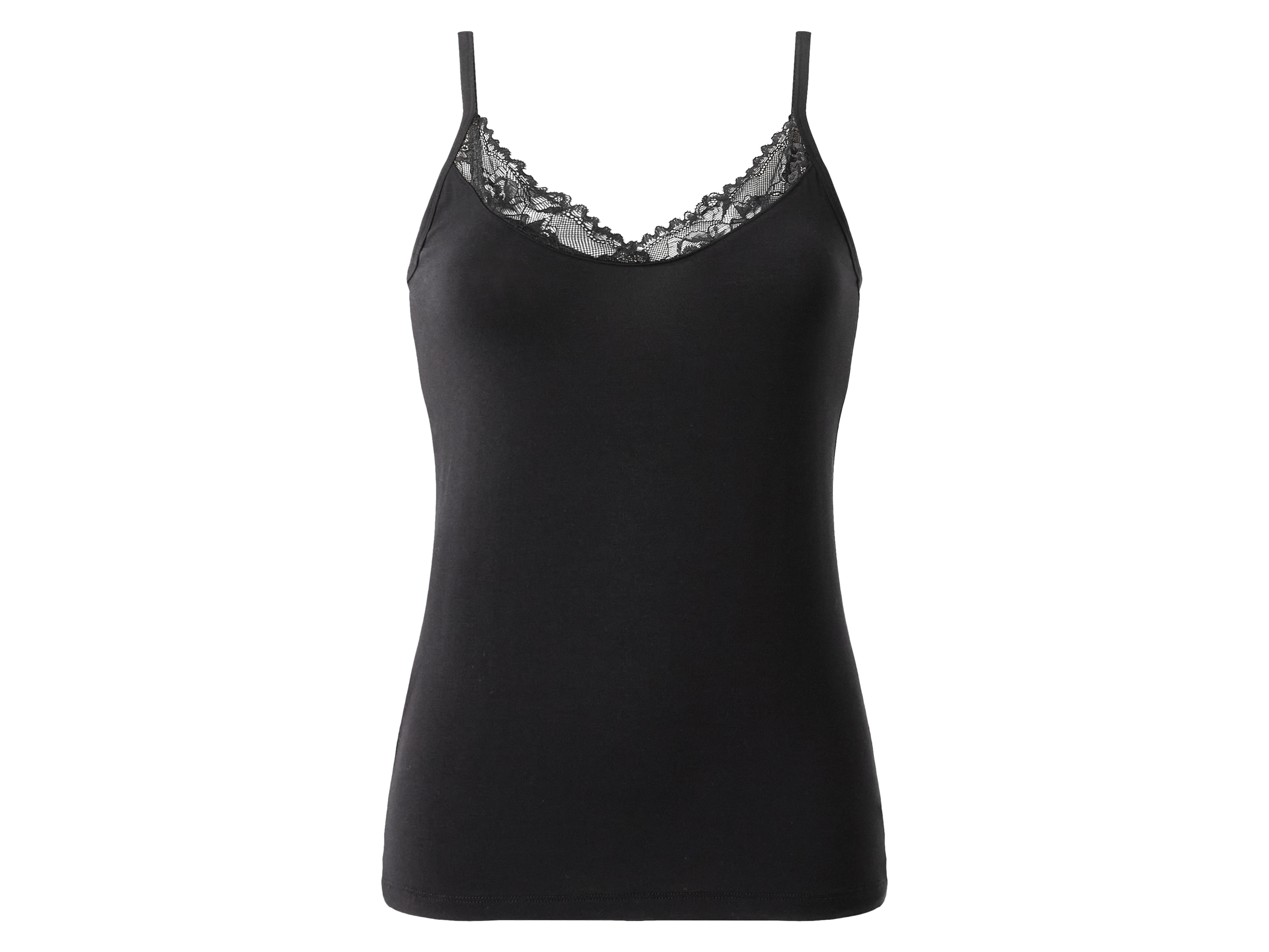 esmara Top damski z wiskozą na cienkich ramiączkach Antracytowy, M40/42