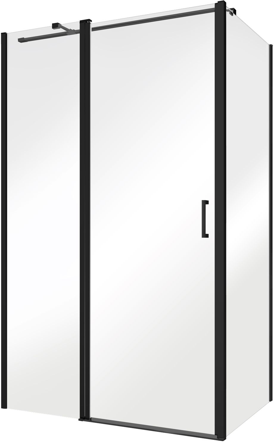 Darmowa Dostawa - Ścianka prysznicowa 80 cm Besco Exo-CH Black PCH8B190C