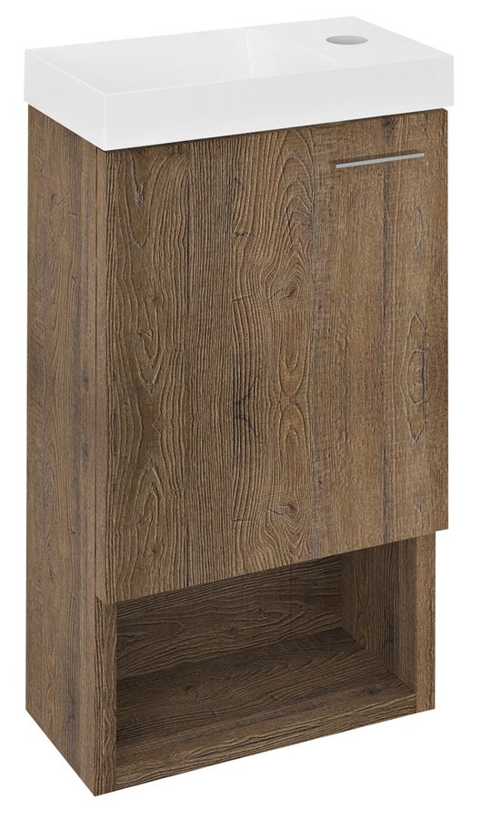 Darmowa Dostawa - Szafka 30x16.5x53 cm podumywalkowa wisząca dąb Sapho Latus LT7111515