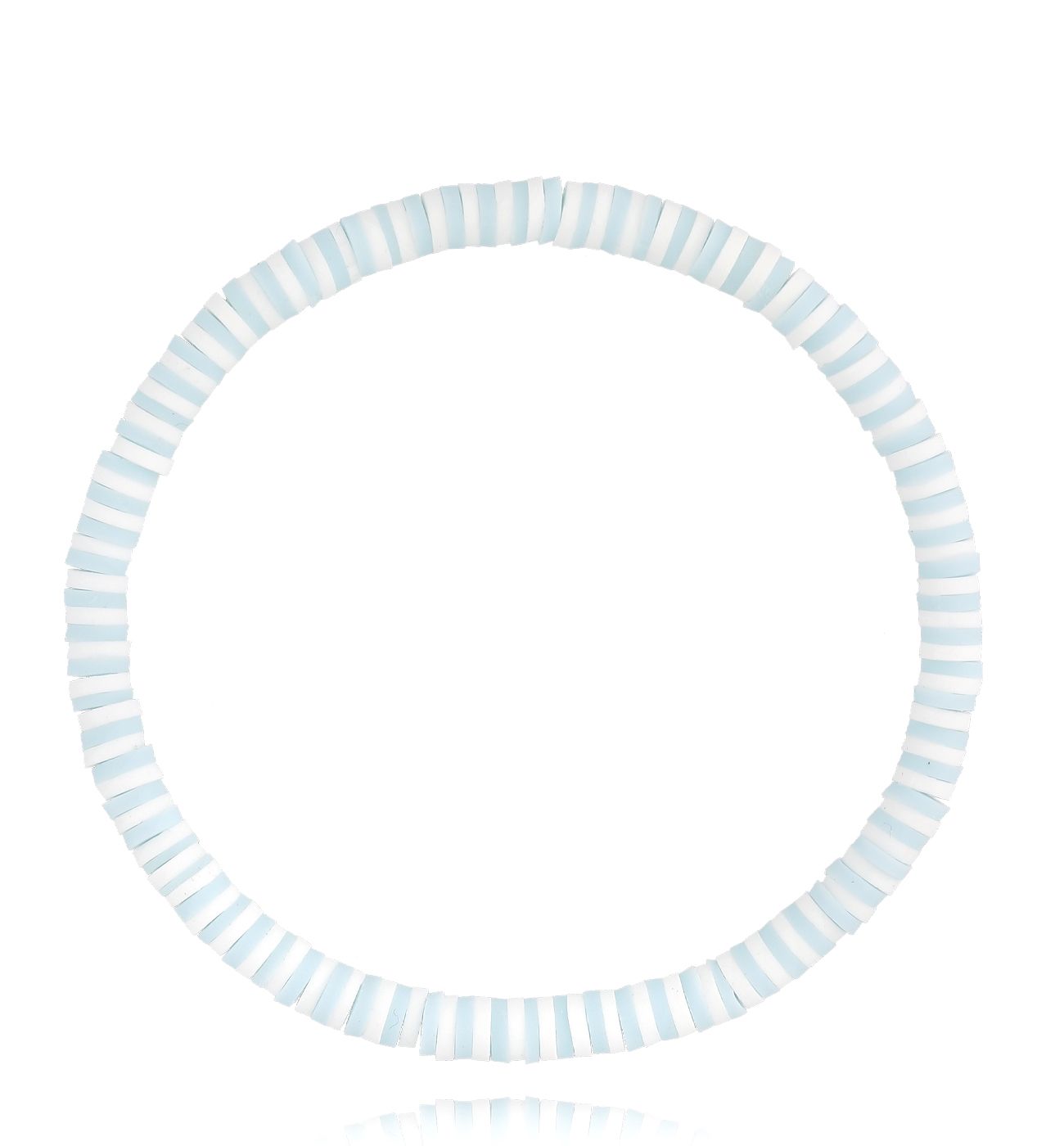 Bransoletka błękitno biała BSH0191