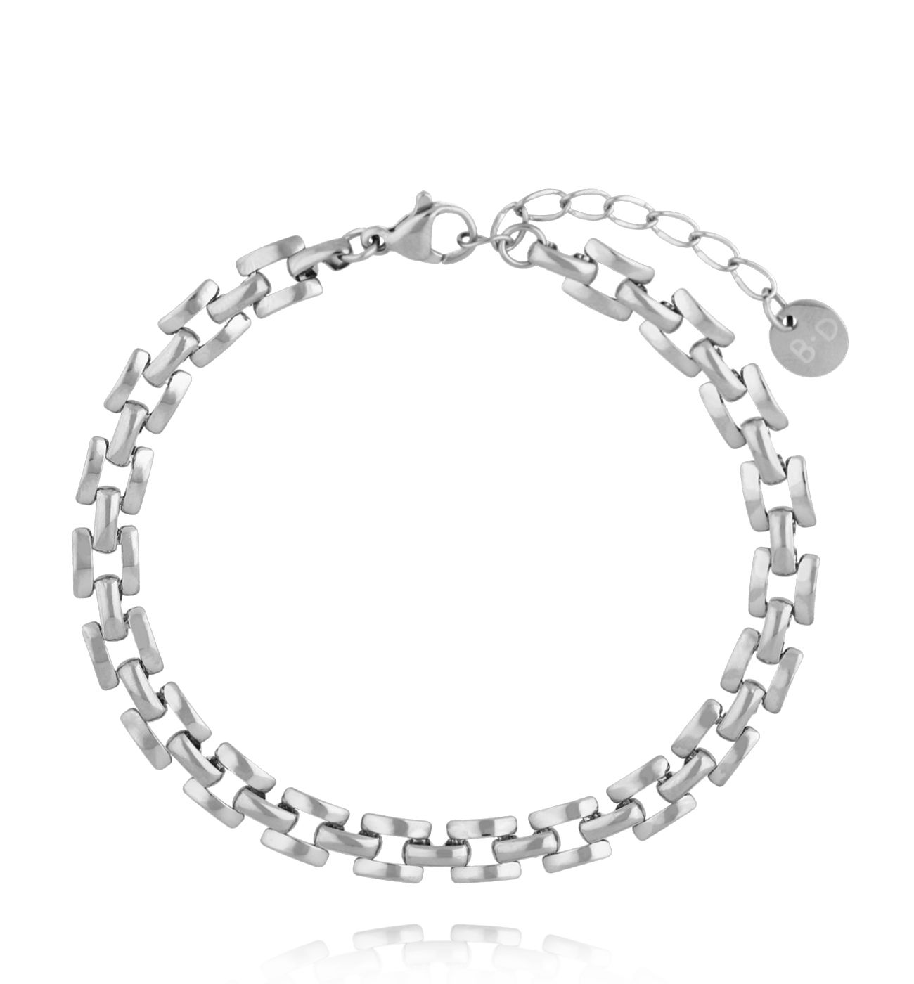 Bransoletka z łańcuszkiem srebrna BSY0381