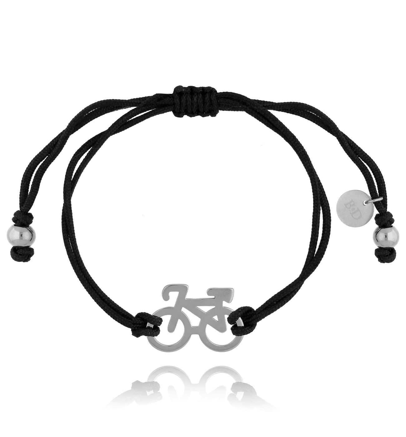 Bransoletka ze srebrnym rowerem BGL0468