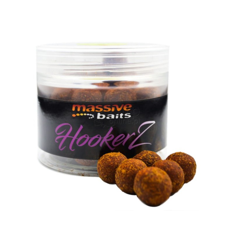 Massive Baits Kulki HookerZ Strawberry Bergamotta 18mm