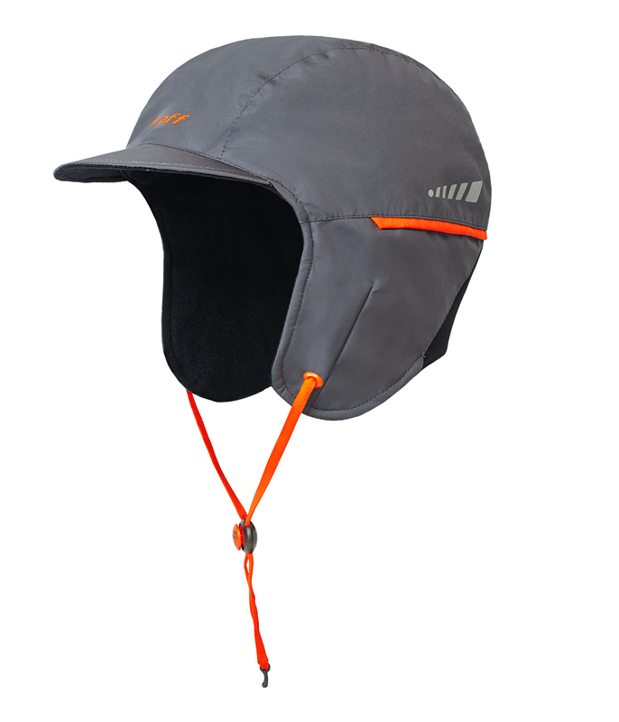 Graff czapka z daszkiem zimowa 58-62 szary jasny