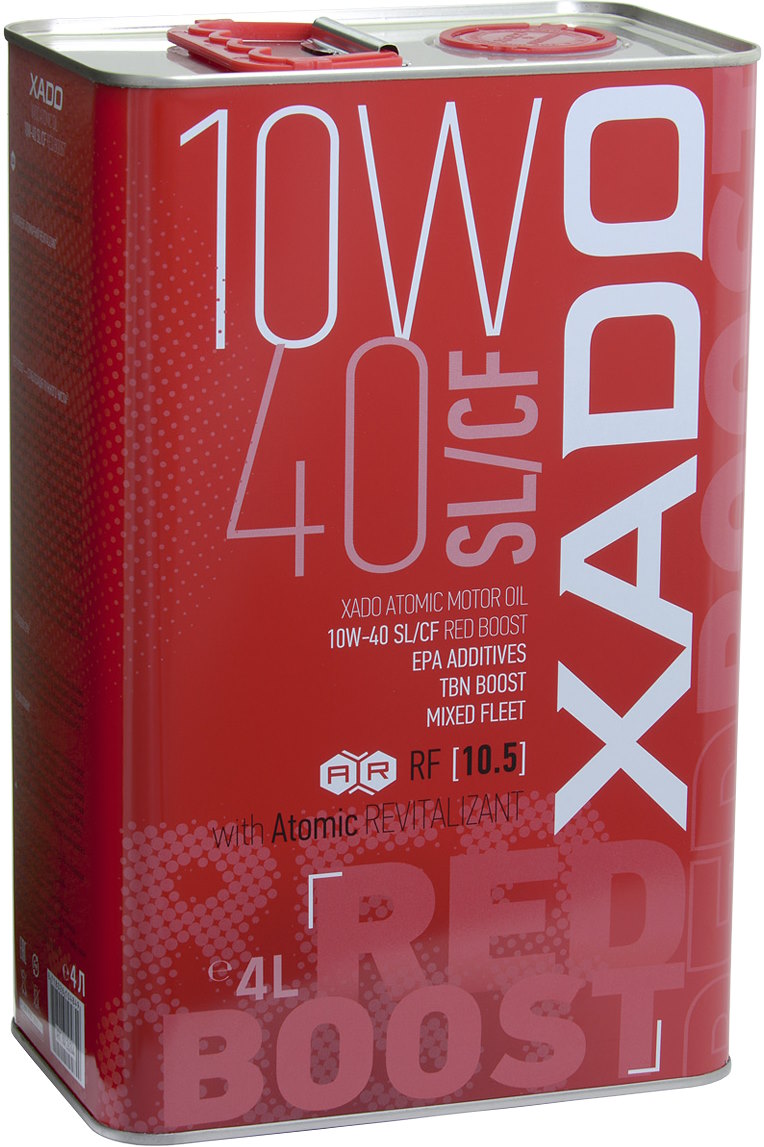 XADO ATOMIC OIL RED BOOST 10W40 SL/CF 4L - Petrostar