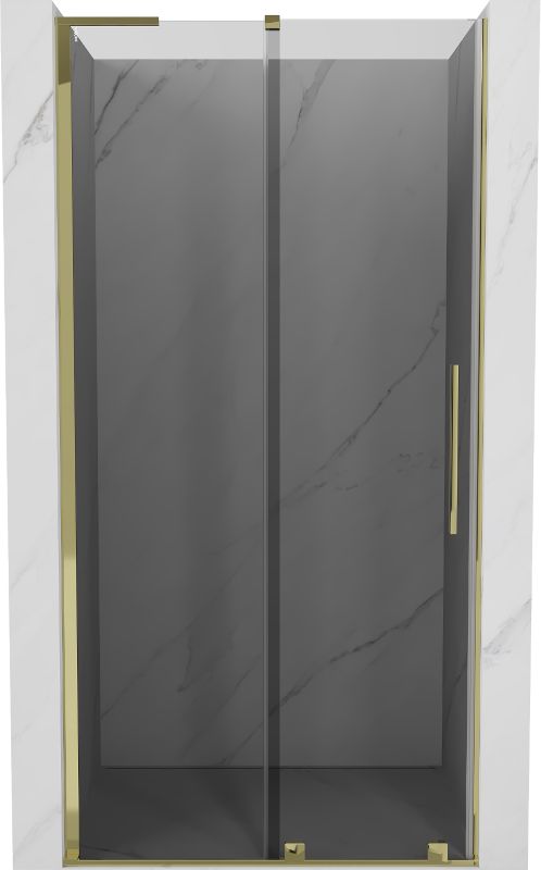 Drzwi prysznicowe rozsuwane Mexen Velar L grafitowe 110x200 cm 1 szt.