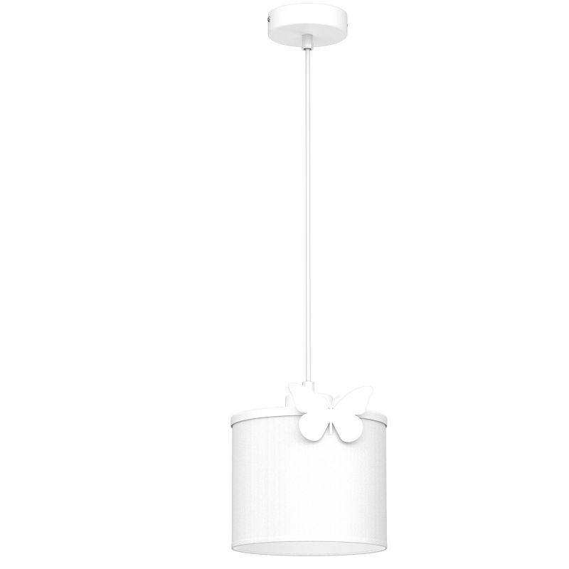 Lampa wisząca Luminex Sweet biała wym: 115 x 18 x 18 cm 1xE27 x 15W metal 1 szt.