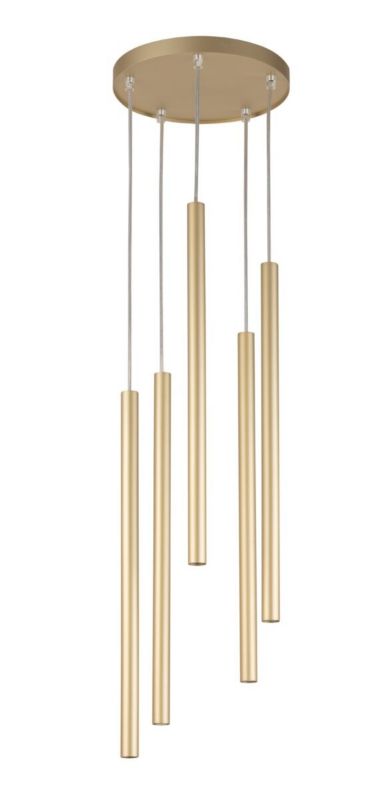 Lampa wisząca Sigma Lighting Sopel 4445 złota dekoracyjna 5xG9 x 3W 1 szt.