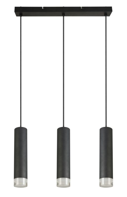 Lampa wisząca Ina 3 x E27 czarna