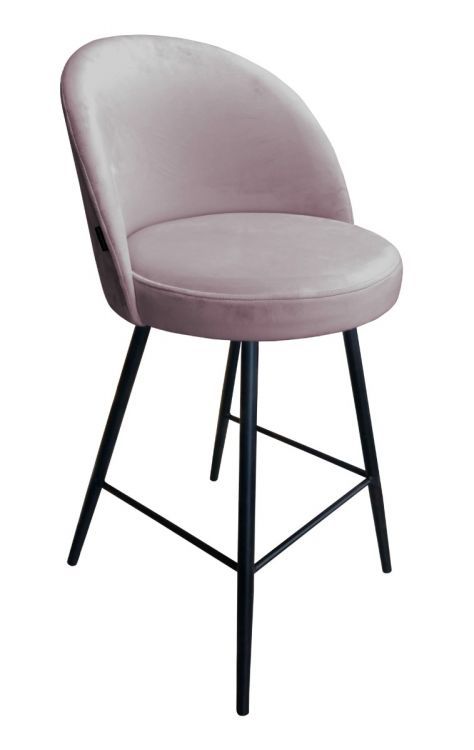 Hoker niski TANEW VELVET jasno różowy ATOS 1 szt.