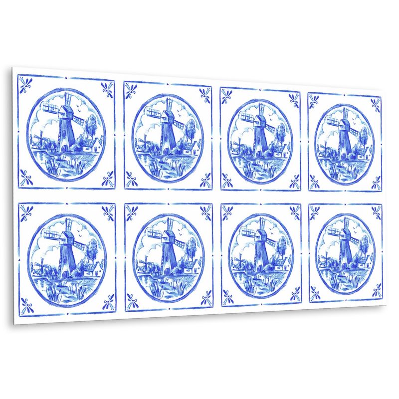 Panel samoprzylepny Tulup 100x50 cm W stylu Azulejo 1 szt.