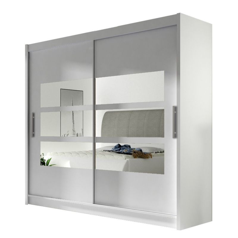 Szafa MIRJAN 24 London III 180 biały/lustro 1 szt.