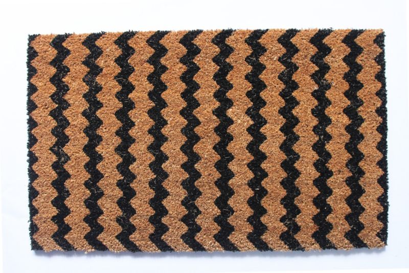 Wycieraczka Colours ZigZag 45 x 75 cm czarny