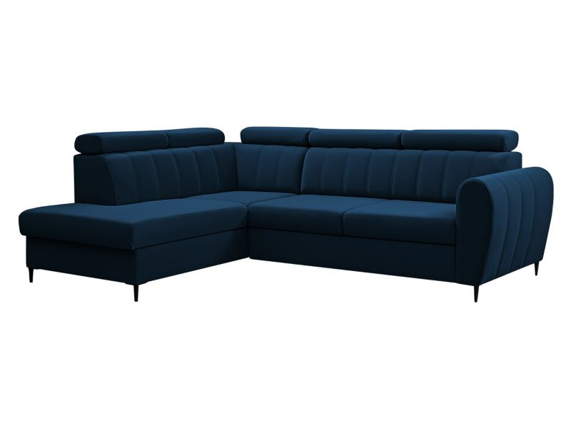 Narożnik MIRJAN 24 z funkcją spania Forio L lewy ciemny szafir 1 szt.