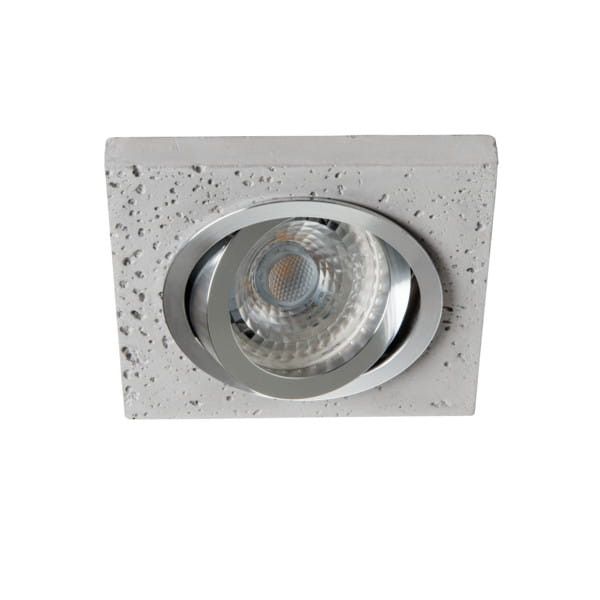 Oprawa sufitowa wpuszczana Kanlux Cemin srebrno-szara ruchoma 1 x GU10 x 35W IP20 wym: 9 x 9 cm kwadratowa - 1 szt.