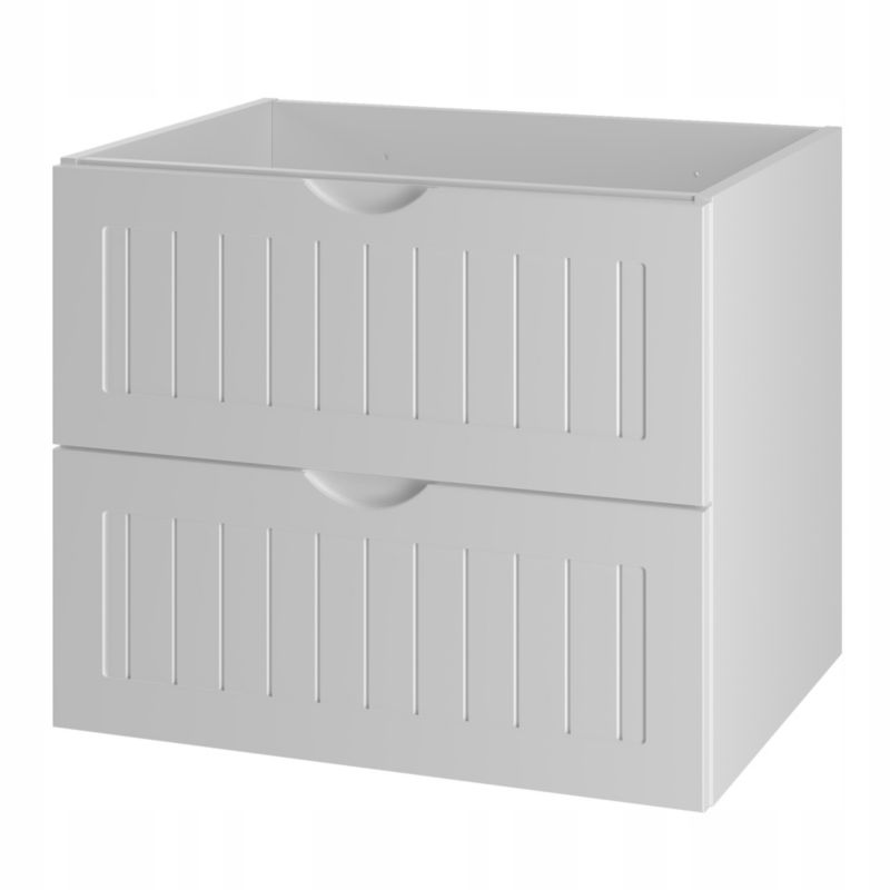 Szafka pod umywalkę Furnidea 60 cm biały frezowana z uchwytem Mona 1 szt.