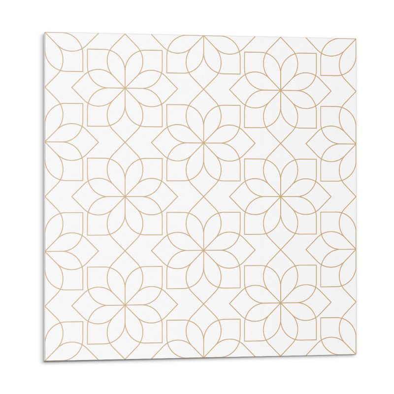 Kafelki samoprzylepne Wallfluent 50x50 cm Wzór kwiatów w geometrycznych kształtach 4 szt.