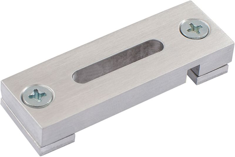 Wspornik sufitowy podwójny aluminium/biały