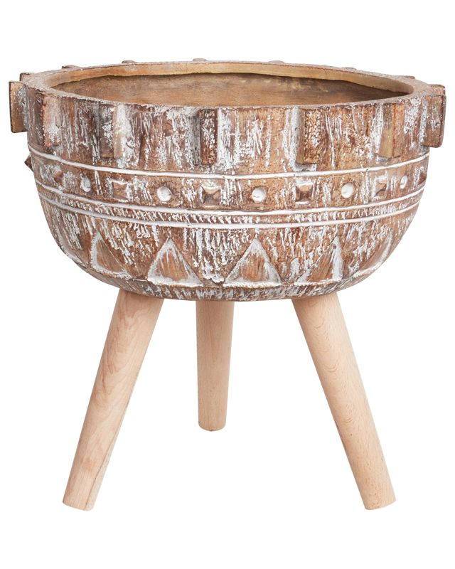 Doniczka na nóżkach Asplenium Ceramika Jasnobrązowy 1 szt.