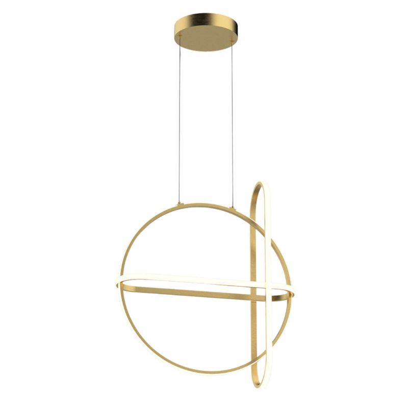 Żyrandol Italux Cerrila 2055 złoto-biały nowoczesny wbudowany LED 48.6W 1 szt.