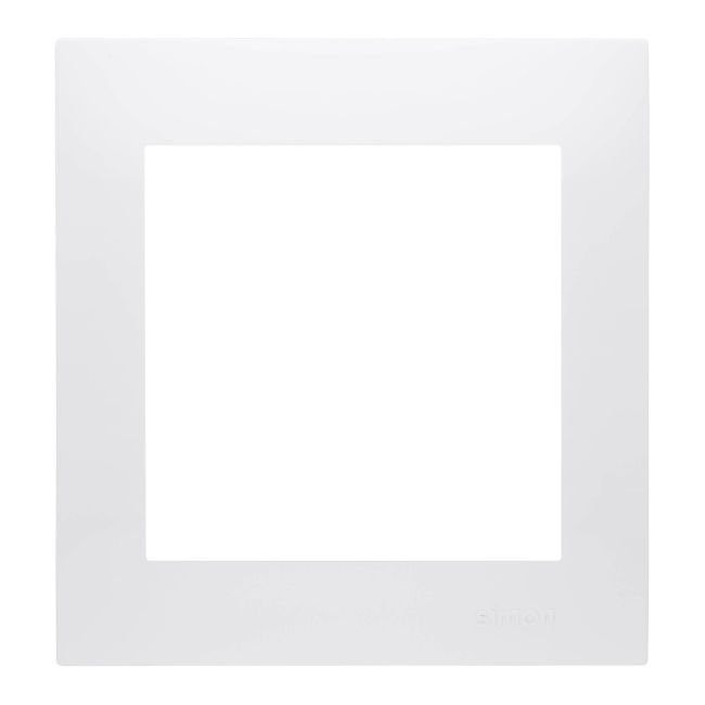 Ramka pojedyncza Kontakt-Simon S54 biała
