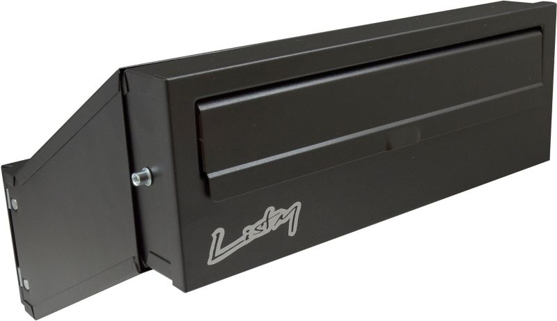 Skrzynka na listy Damech do wmurowania dwustronna czarna