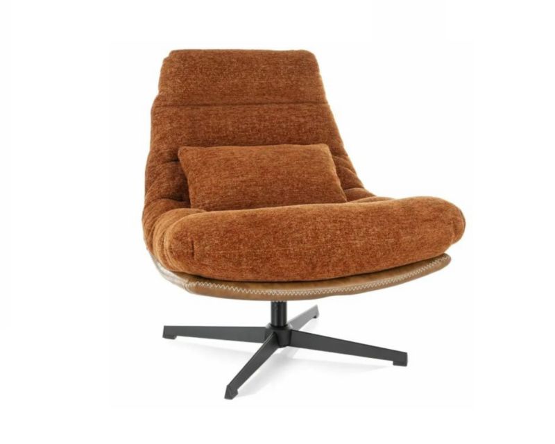 Fotel Signal do salonu FELICIA RAVEN cynamonowy obrotowy 1 szt