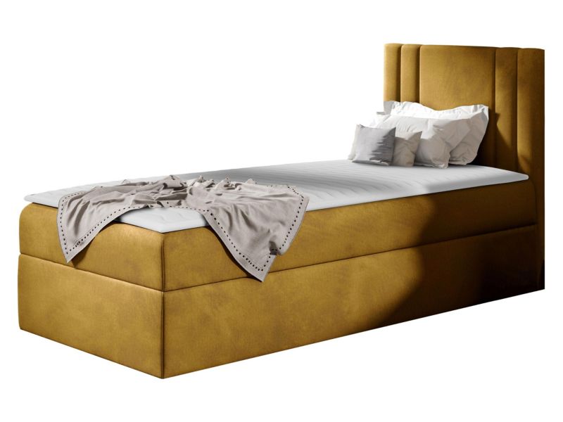 Łóżko kontynentalne MIRJAN 24 Carmen Mini 80x200, Strona: Prawa musztardowy 1 szt.