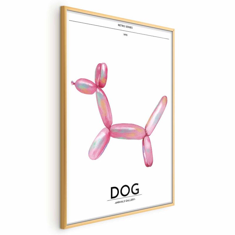 Plakat Artgeist Holo-Dog 40x60 cm z ramą złotą 1 szt