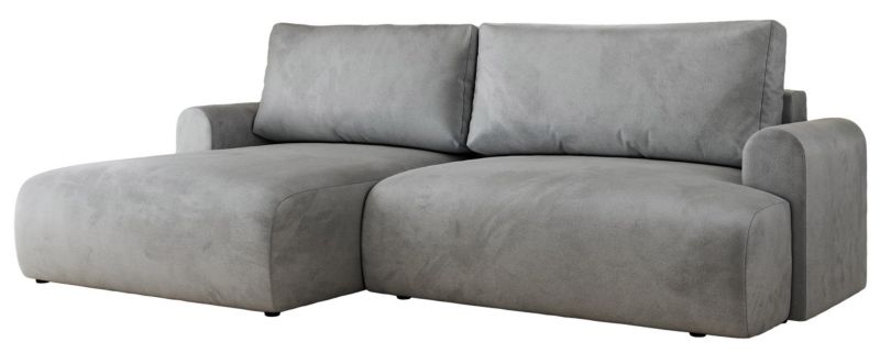 Narożnik MKS Meble TONO L strona lewa jasnoszary welwet 1szt.