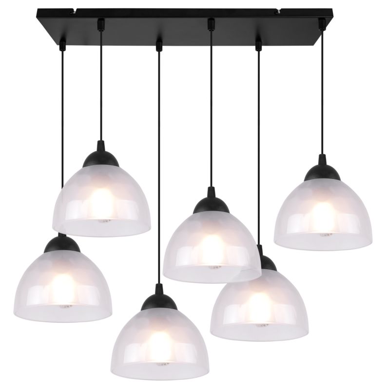 Lampa sufitowa wisząca Light Home LH Venice 6x E27 60W klosz mleczny 1szt.