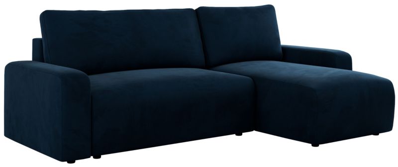 Narożnik MKS Meble ARGOS L uniwersalny ciemnoniebieski welwet 1szt.