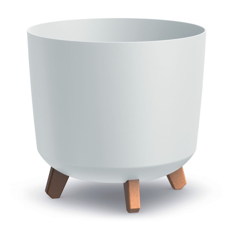 Doniczka Ogrodowa EDANTI Na Nóżkach Dekoracyjna Biała 29,8 cm 1 szt.