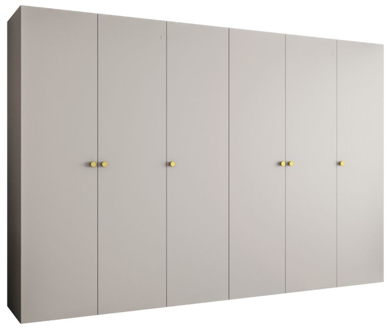 Szafa uchylna Abiks PARMA 1 300 wys. 202 cm Kaszmir + u. Złoty 1 szt