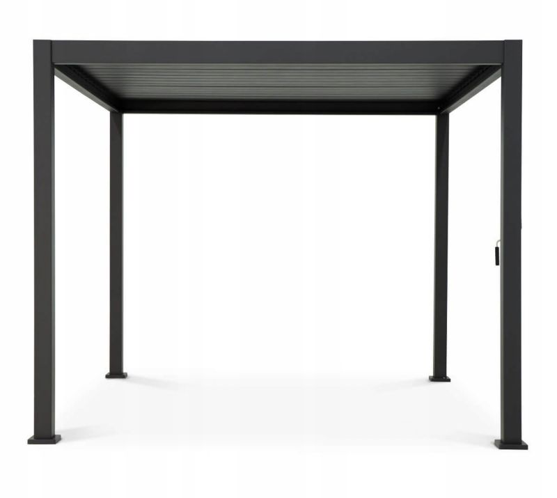Pergola Ogrodowa Gutroof Regulowana Na Taras Premium 3x3 300x300 Czarna 1 szt