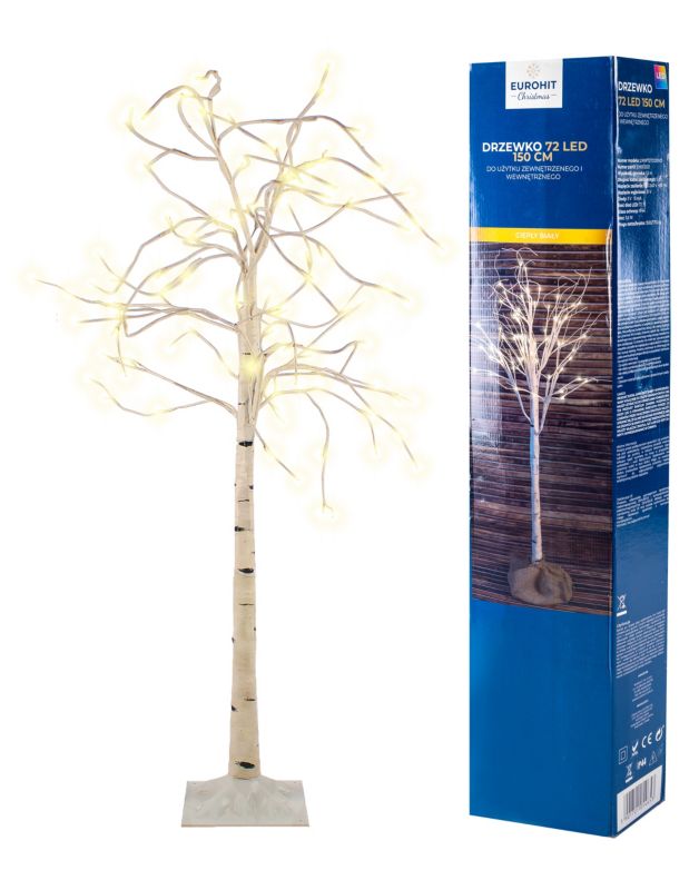 Drzewko świąteczne Corciano oświetlenie brzoza 1szt.